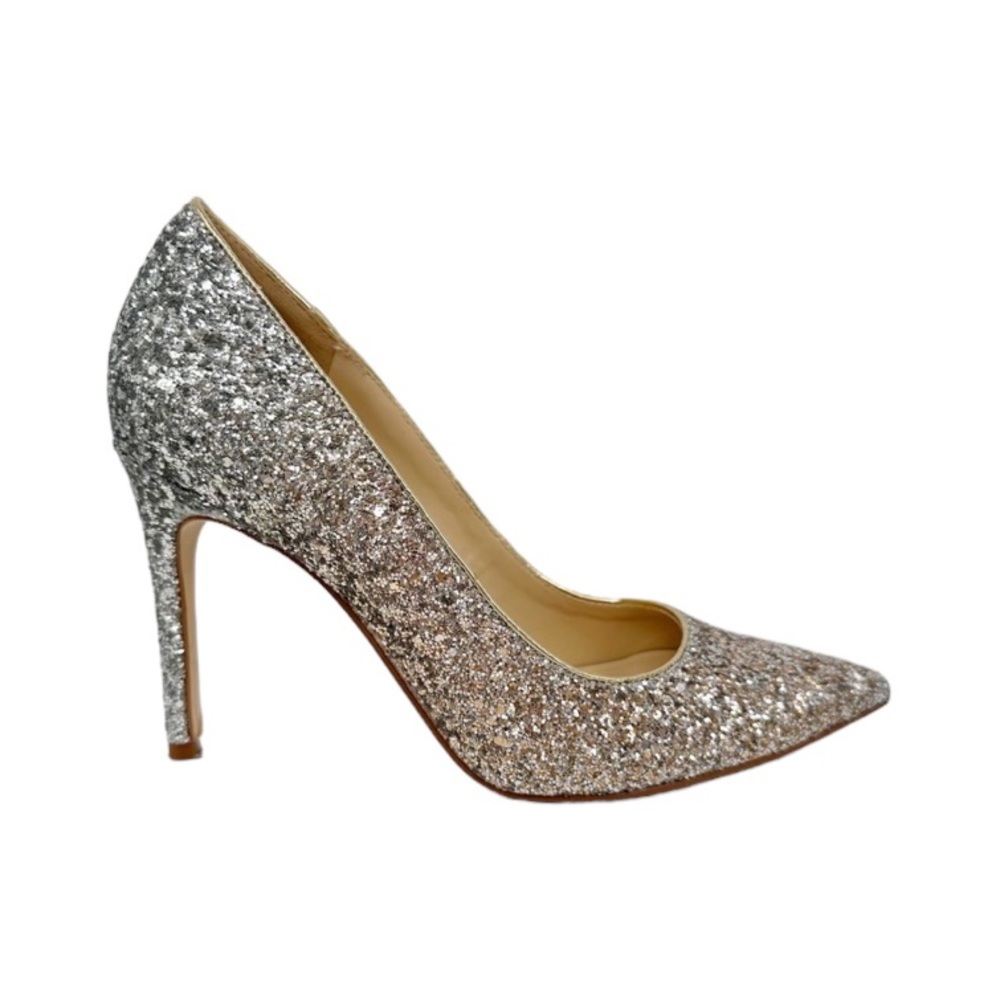 New Marc Fisher Garicky Glitter Sequin Pumps Heels
Ombre Silver Gold